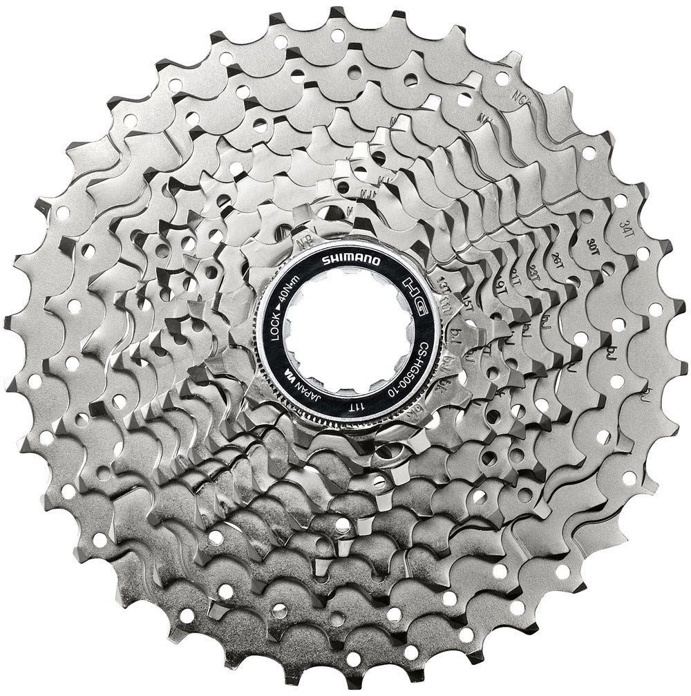 Shimano Cassette 10 Speed ​​CS-HG500 12-28T Silver (emballage de travail)