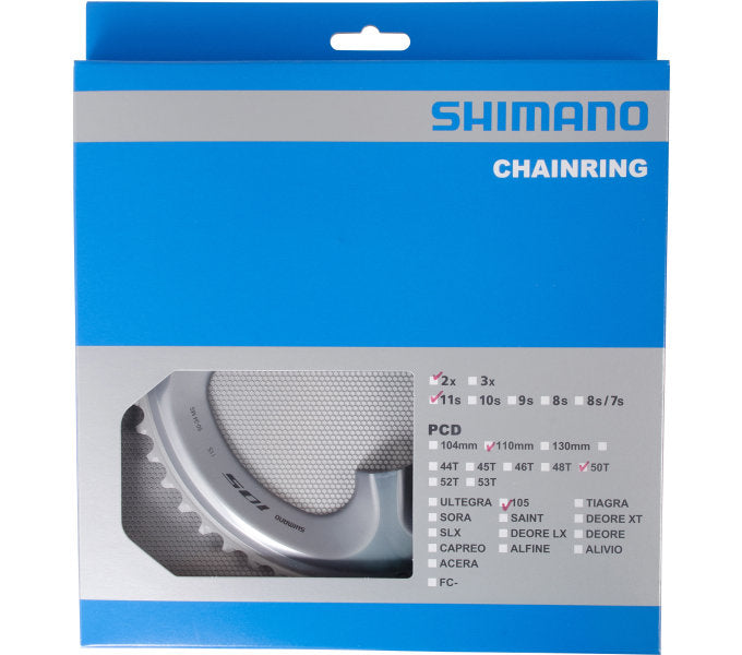 Shimano Kettingblad 50T 105 FC-R7000 zilver