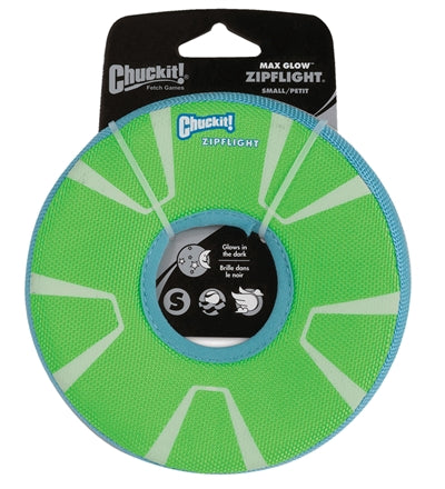 Chuckit Max Glow Zipflight Frisbee Glow dans l'obscurité