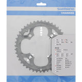 Shimano Chain Top 44t Deore Fc-M590 Chain Edge Silver