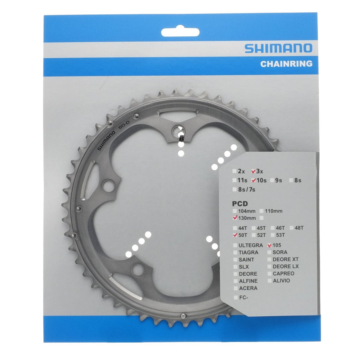 Shimano-Kette Top 105 10 V Triple Y1M498030 50T FC-5703