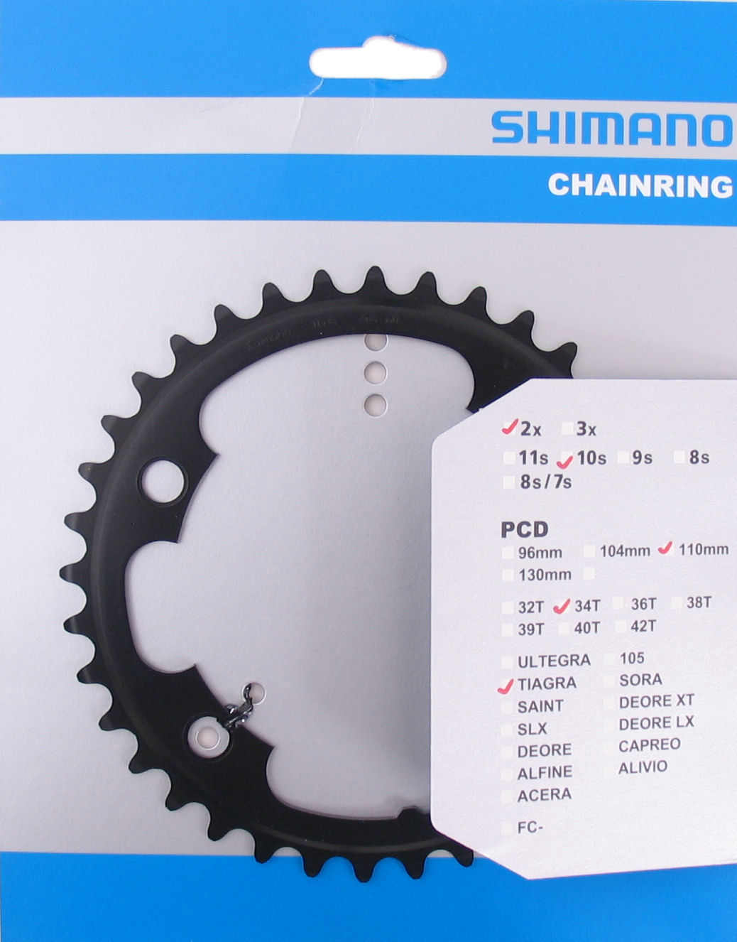 Shimano Chain top Tiagra 10V 34t Y1RC34000 FC-4700