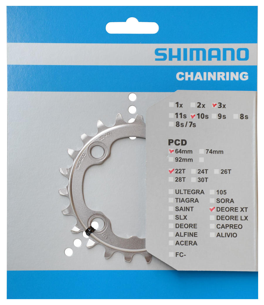 Shimano Concapeding Leaf 22T DEORE XT FC-M782 M672 22T-AN