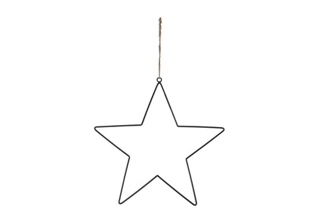 Natural collections star wire pendant metal 38cm