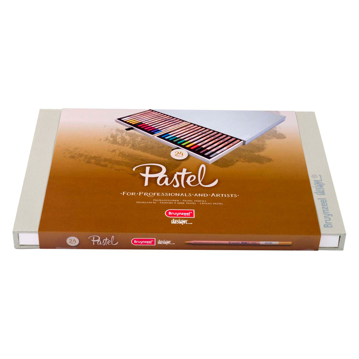 Pastell-Bleistiftbox im Bruynzeel-Design | 24 Farben