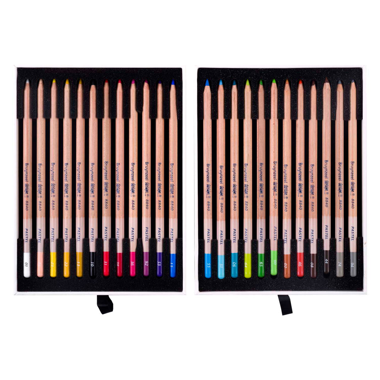 Pastell-Bleistiftbox im Bruynzeel-Design | 24 Farben