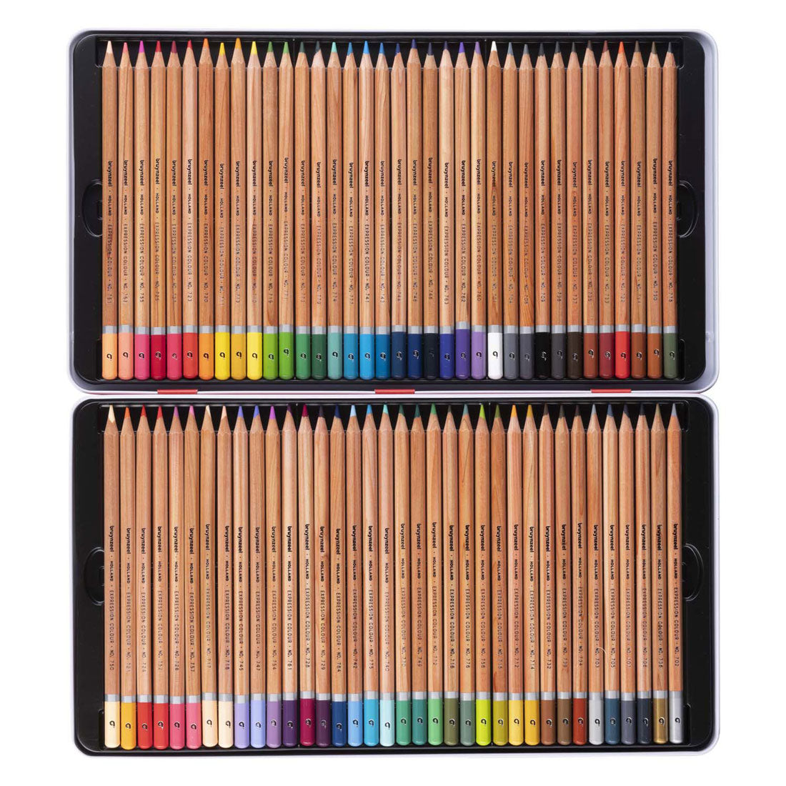 Crayons de couleur Bruynzeel expression boîte de 72