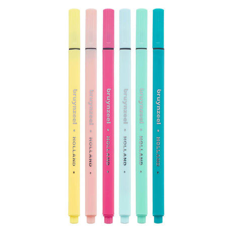 Bruynzeel Fineliner Set Liicht 6 Faarwen