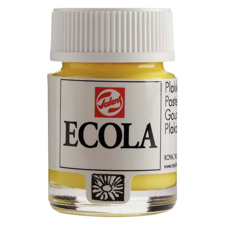 Bruynzeel Ecola Gouachefarbe, Flasche 16 ml, Zitronengelb (primär) 205