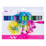 Bruynzeel ecoline brush pen set primary, 30 colours