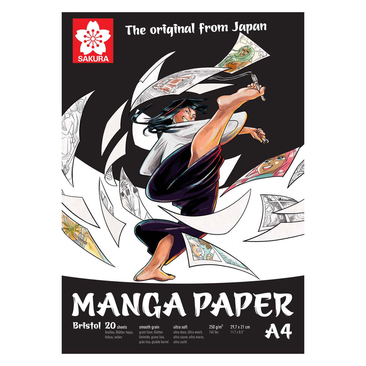 Sakura manga paper a4, 250g, 20 sheets