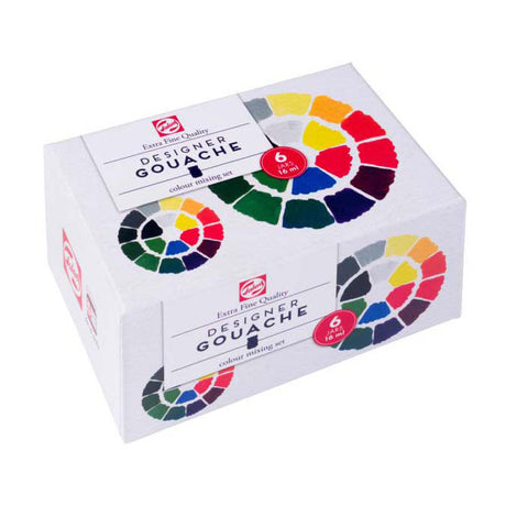Zestaw podstawowy gwaszu Talens Extra Fine, butelki 6x16ml