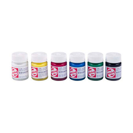 Zestaw podstawowy gwaszu Talens Extra Fine, butelki 6x16ml