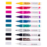 Bruynzeel ecoline brush pen set galaxy, 10 colors