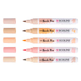 Ecoline brush pen set portrait, 5 colors