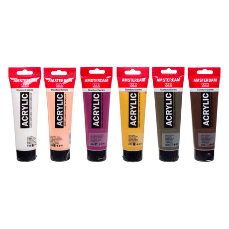Bruynzeel Amsterdam standard series acrylic paint portrait set 120ml, 6 pcs.