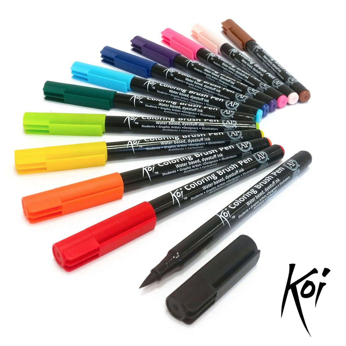 Sakura Koi Faarf Pinsel Pinsel Marker Set, 12DLG.