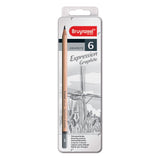 Bruynzeel Ausdrock Grafit Bläistëfter - Blech - 6 Stécker