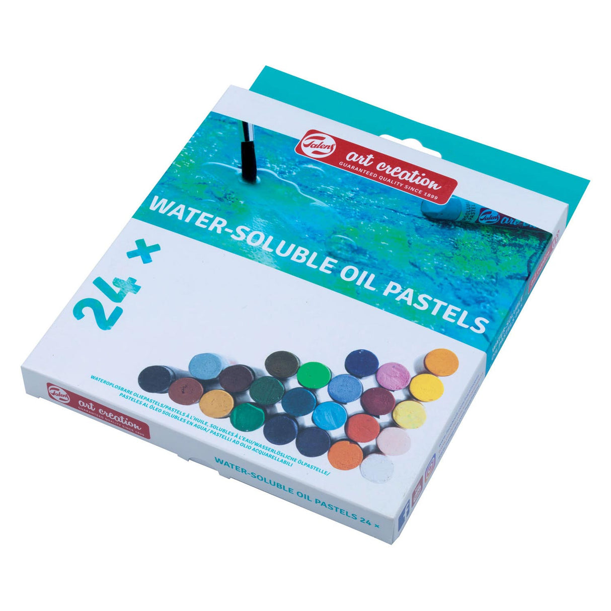 TALENS PASTELS D'HUILE SOLUBLE D'EAU-EAU, 24SE.