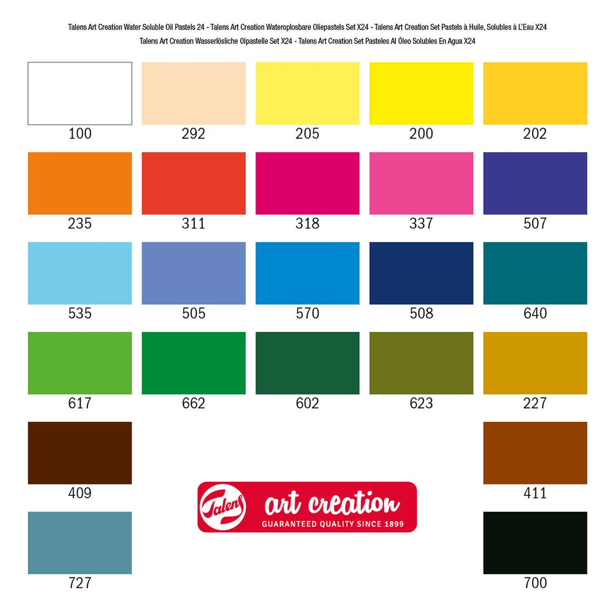Talens Art Creation water-soluble oil pastels, 24 pcs.
