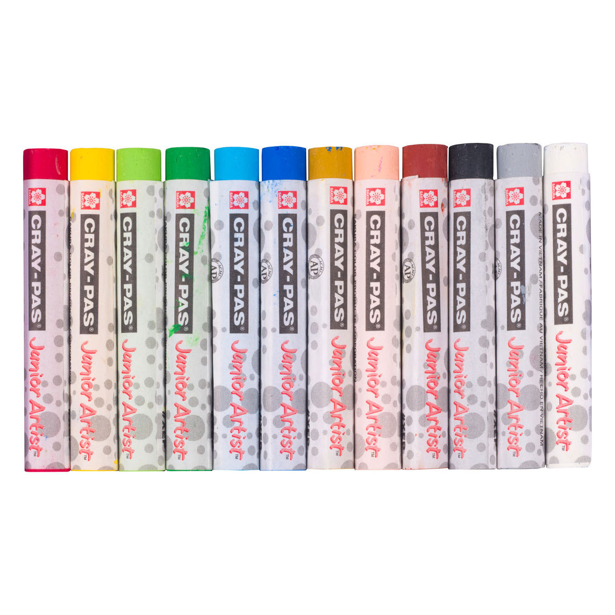 Sakura Cray-pas Junior Kënschtler Ueleg Pastell Set, 12 Stéck.