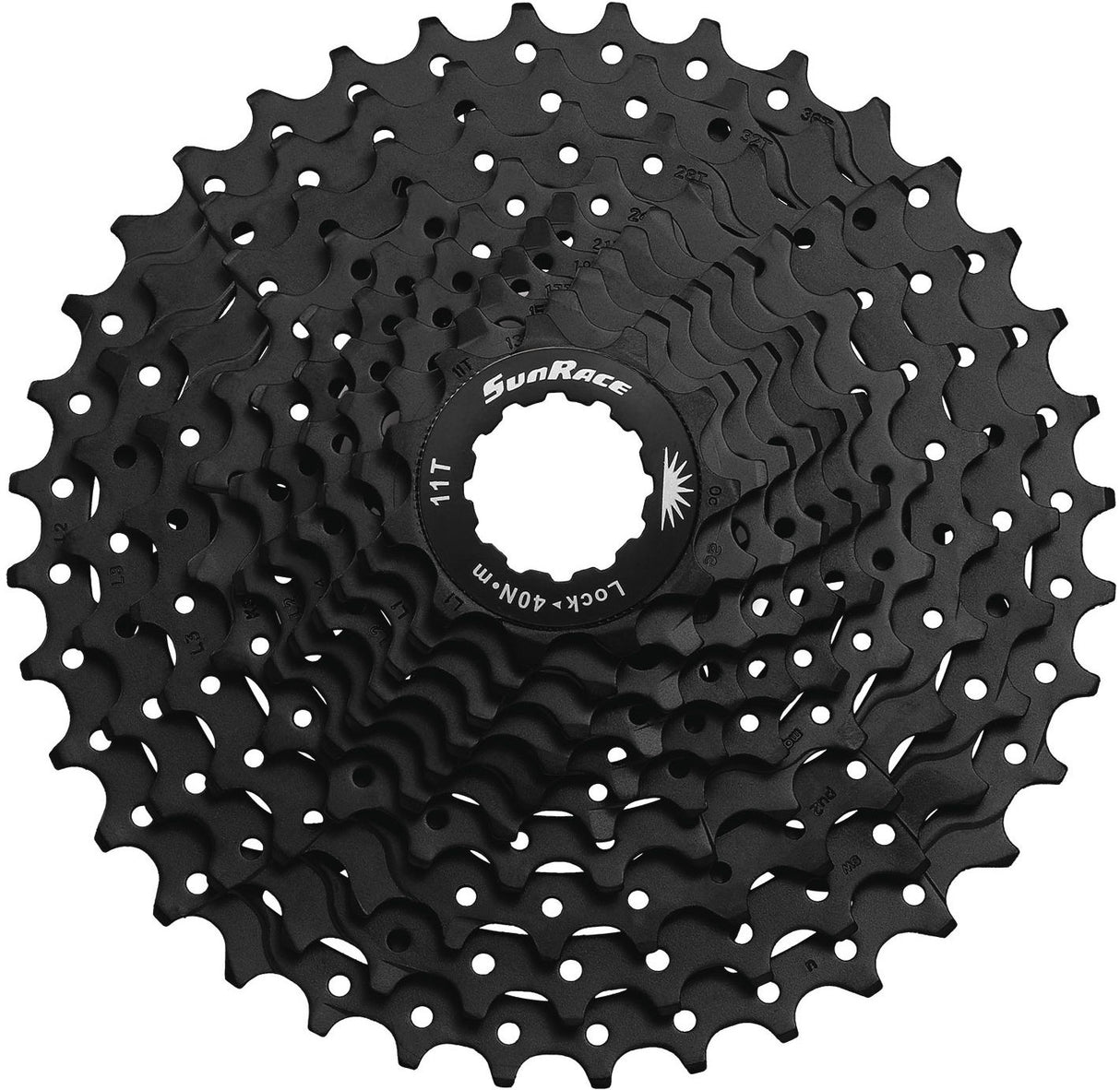 Sunrace Cassette CSMS1 10 Speed ​​11-36 Tands Black