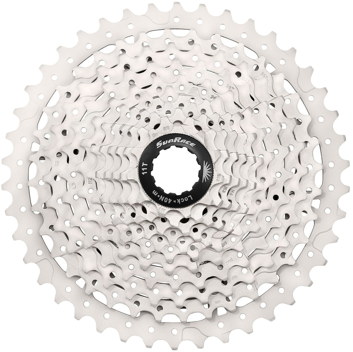 Sunrace 10 Speed ​​Cassette 11-40 T CSMS3 Sølv