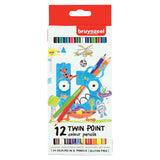 Bruynzeel Kids Twin Point Colored Pencils, 12st.