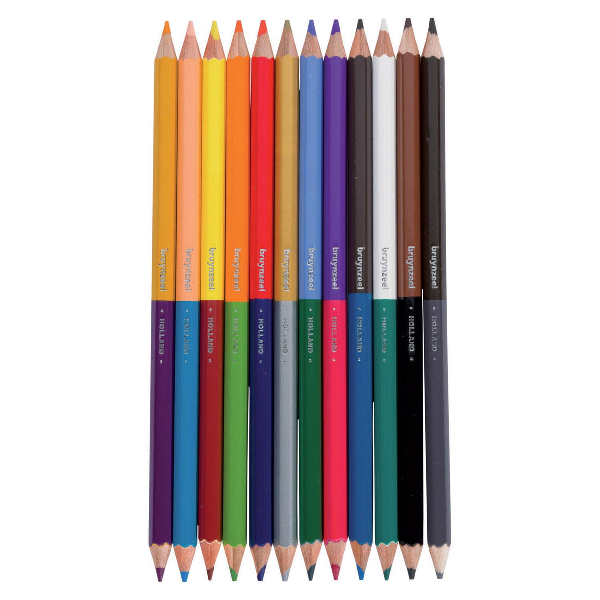 Bruynzeel Kids Twin Point Colored Pencils, 12º.