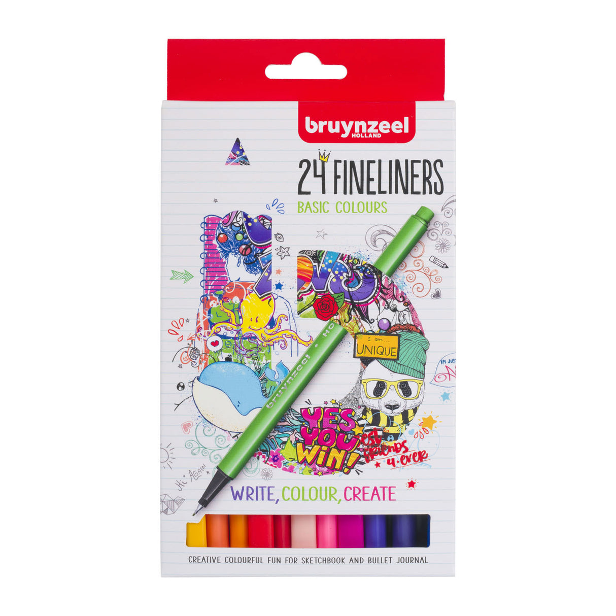 Bruynzeel Fineliners, 24 ..