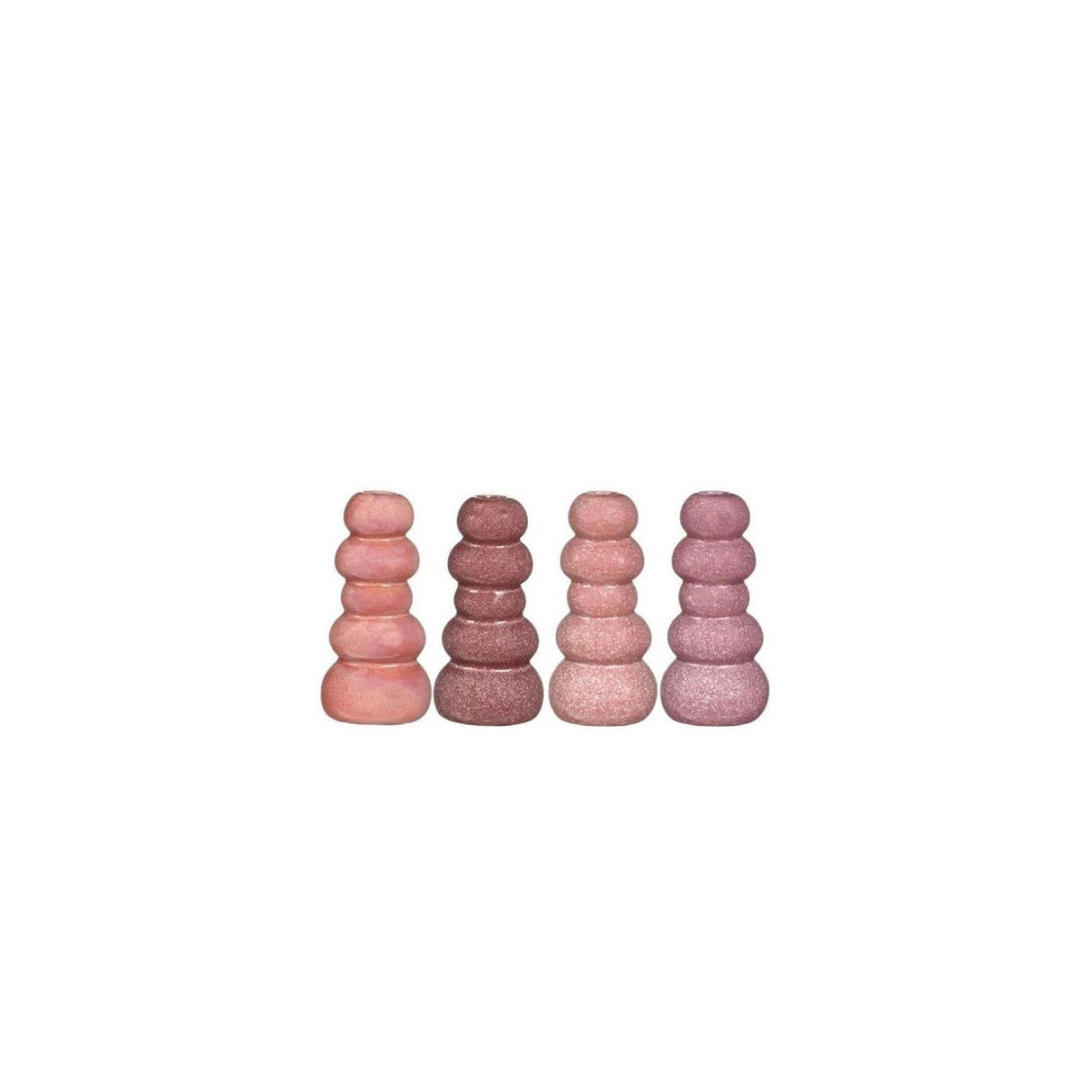 Ideas 4 seasons pebble vase h15xø7cm pink 4ass colours