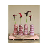 Ideas 4 seasons pebble vase h15xø7cm pink 4ass colours