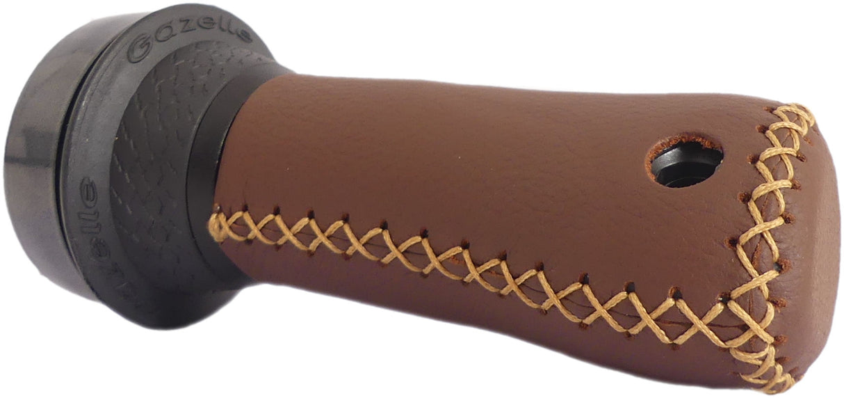 Gazelle aero handle with rotary bell, 145mm, brown black