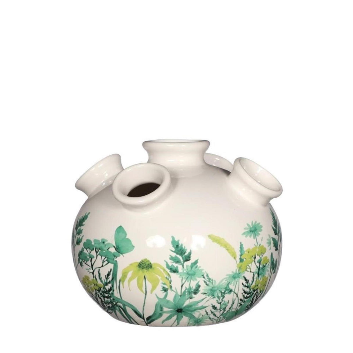 Ideas 4 seasons tulip vase with print small ø13cm green
