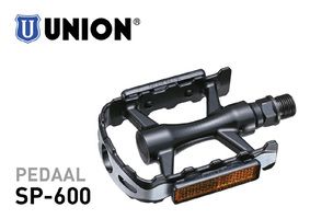 Union Pedal SP-600 aluminium, svart, 9 16. hengende emballasje