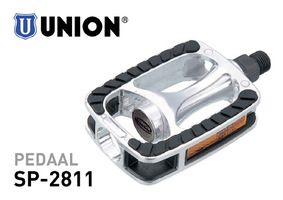 Union Pedale SP-2811 Aluminium-Anti-Rutsch-Silber