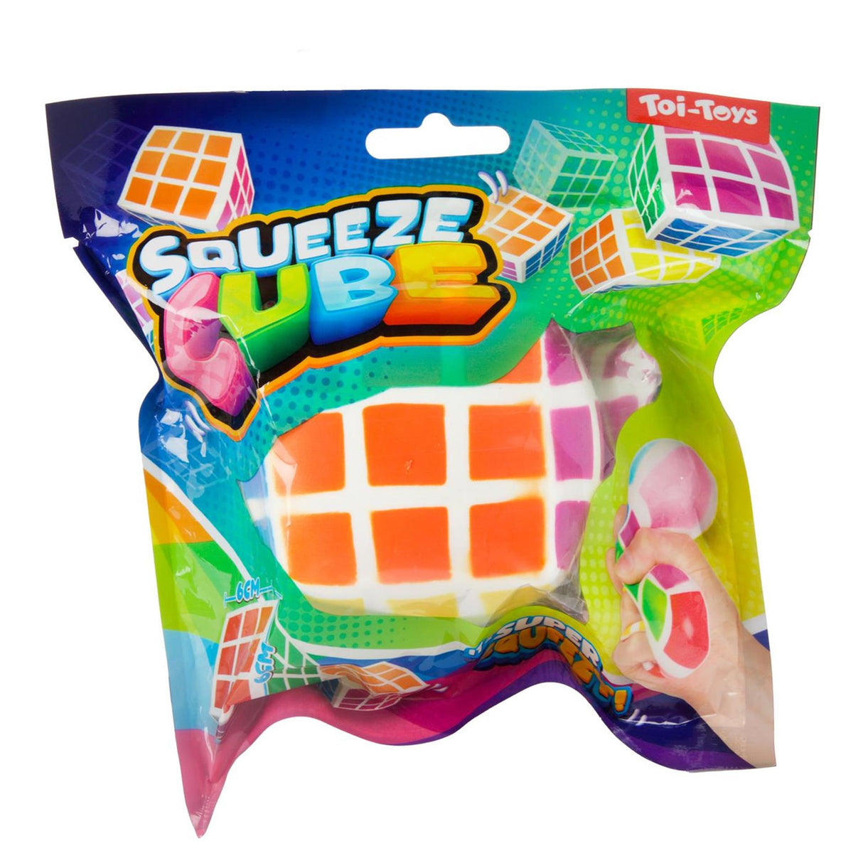 Toi-toys fun squeeze cube magical puzzle 6cm