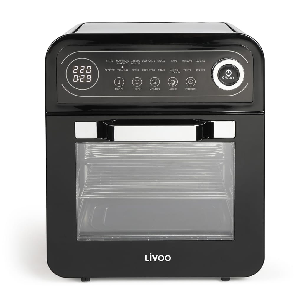 Livoo Livoo Airfryer trouba 1600 W 12 L Černá