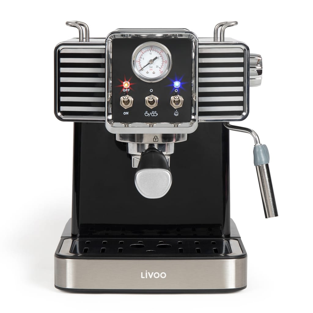 Livoo Livoo Espresso Machine s mlékem Frotther 1350 W 1,5 l černá