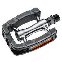 Union Pedalen SP-823, Aluminium non slip. Grijs zwart. 9 16 draad (hangverpakking)