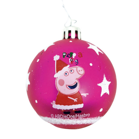 Peppa pig kinder kerstballen , 10st.