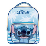 Backpack with front stitch pocket