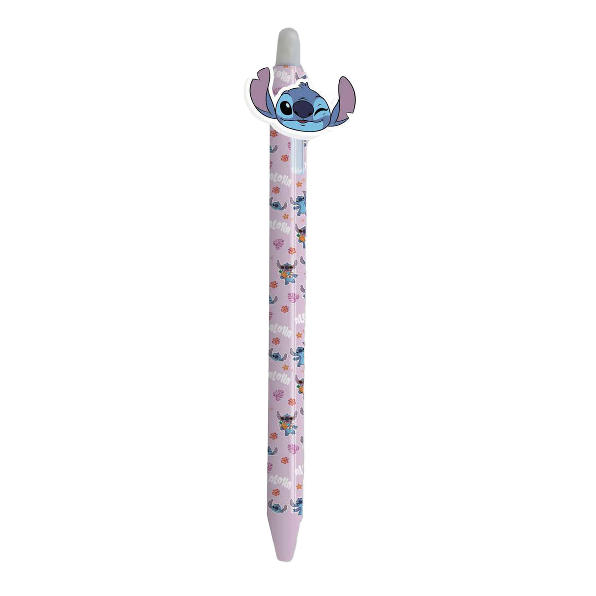 Disney erasable gel pen with topper stitch - purple