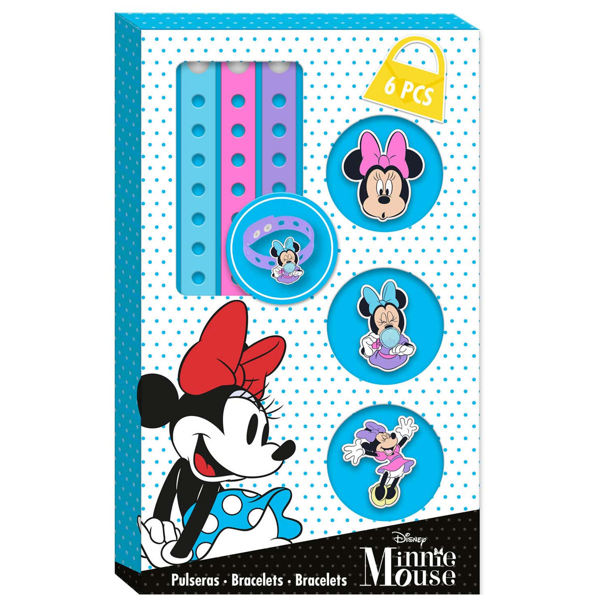 Bracelets with charms Make Minnie Mouse