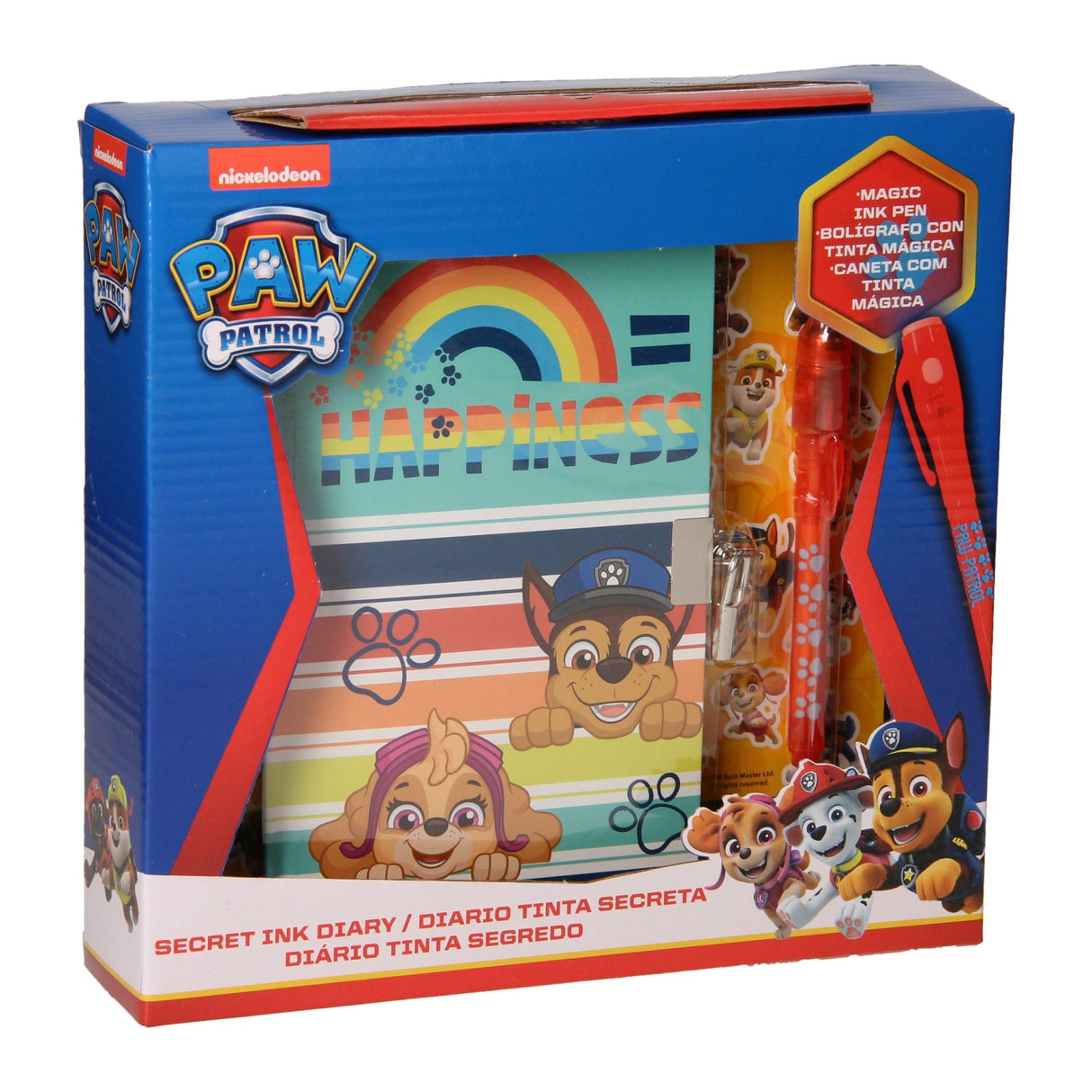 Kids Licensing Dagboek met Stickers en Geheimschrift Pen PAW Patrol