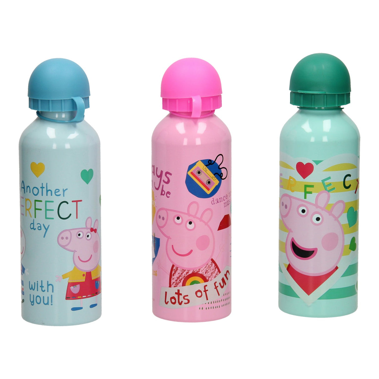 Licencias para niños Botella de aluminio beber Peppa Pig