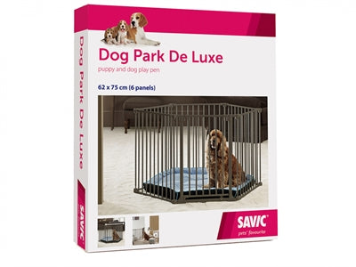 Savic Puppyren Hundepark Deluxe Schwarz