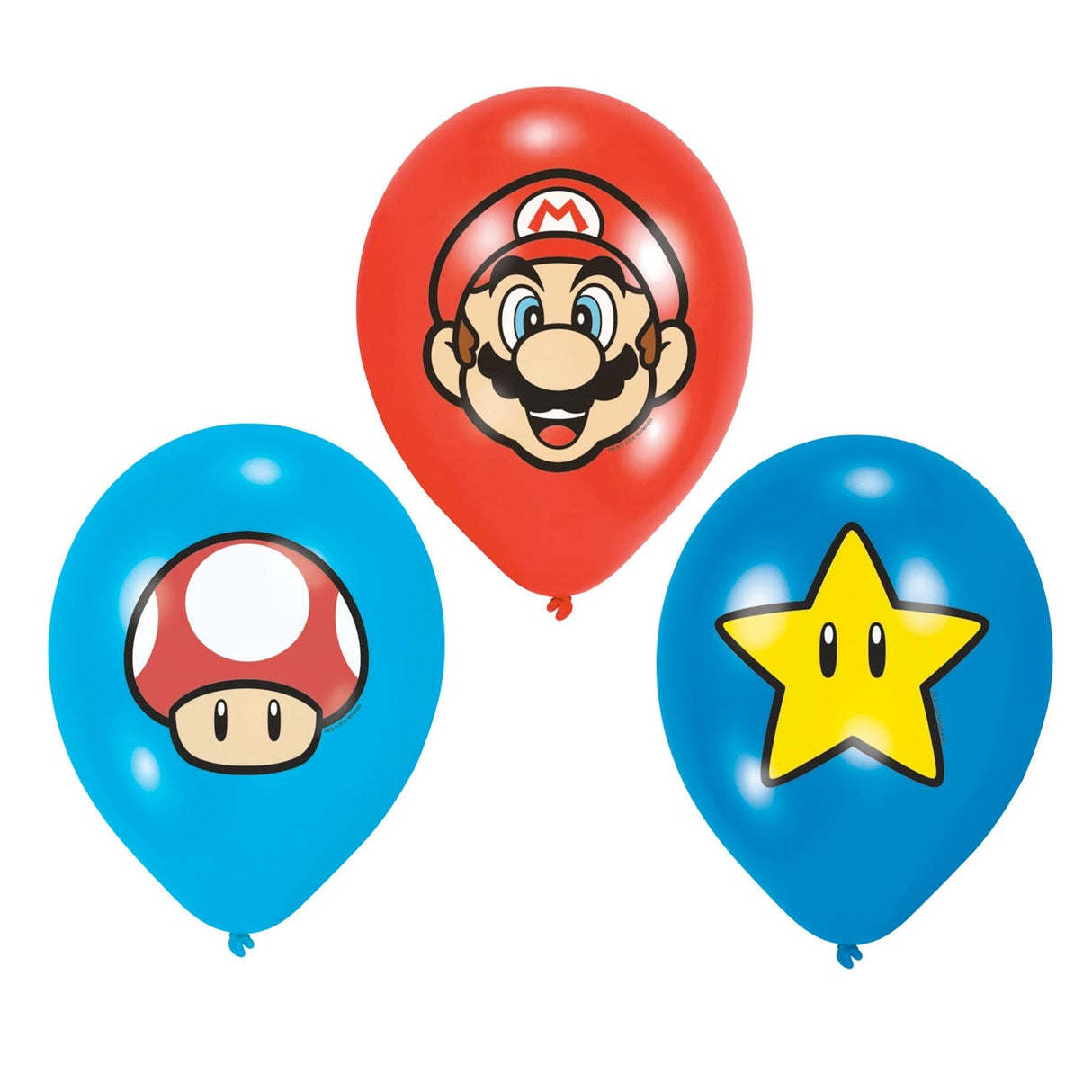 Super Mario Super Mario Latex Balloons, 6 ..