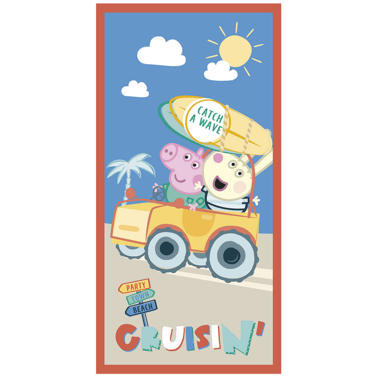 Peppa Pig Beach Handtuch