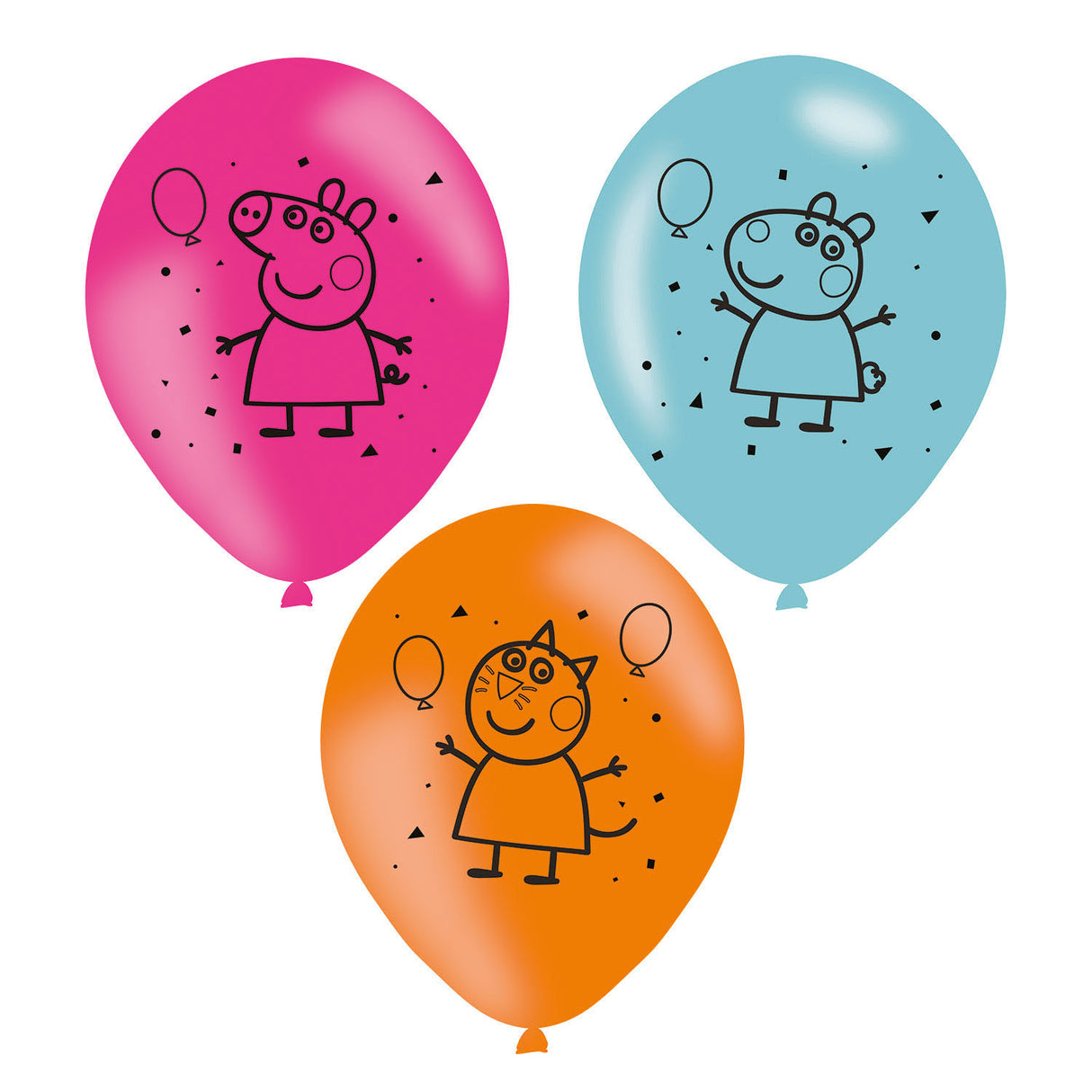 Peppa Pigballons Peppa Pig, 6st.